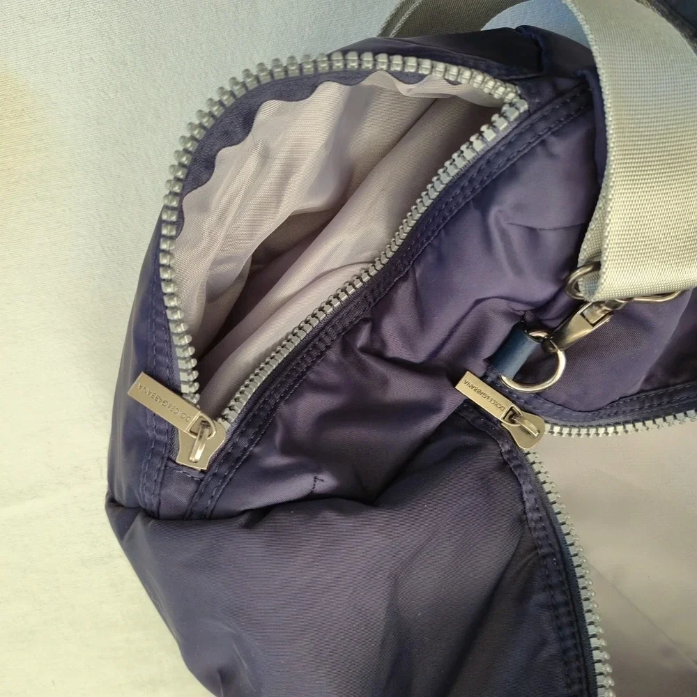 Dolce & Gabbana Navy Blue Medium Sz Heavy Nylon Duffle Bag Large Zipper